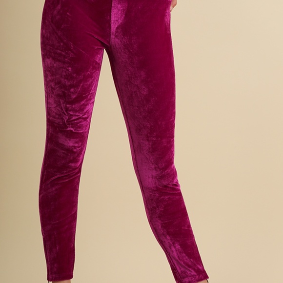 UMGEE High Waisted Velvet Leggings - Picture 1 of 3